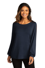 Cargar imagen en el visor de la galería, Port Authority  ®  Women&#39;s Luxe Knit Jewel Neck Top. LK5600
