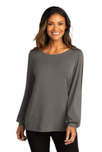 Cargar imagen en el visor de la galería, Port Authority  ®  Women&#39;s Luxe Knit Jewel Neck Top. LK5600
