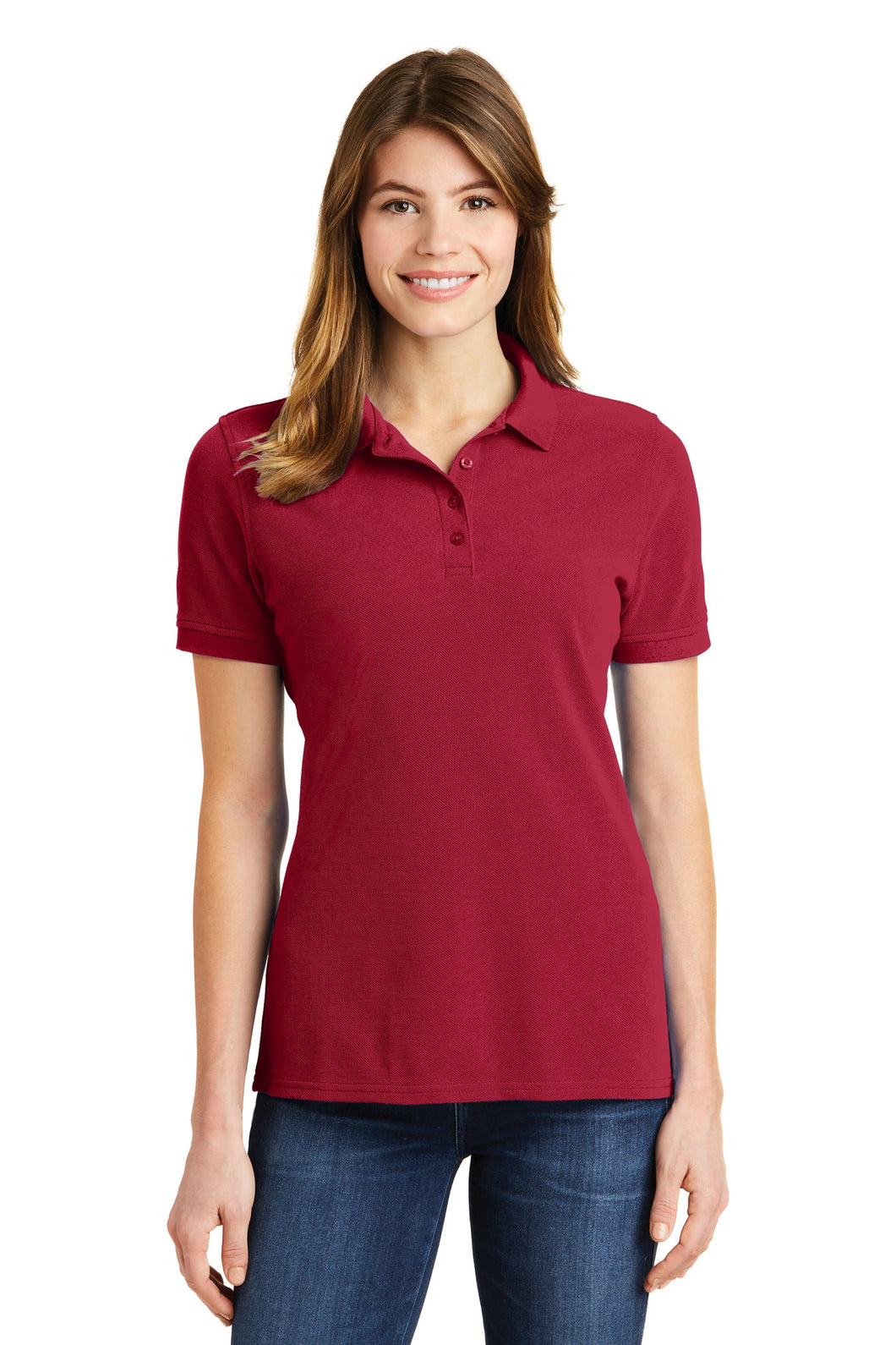 Port & Company ®  Ladies Combed Ring Spun Pique Polo. LKP1500