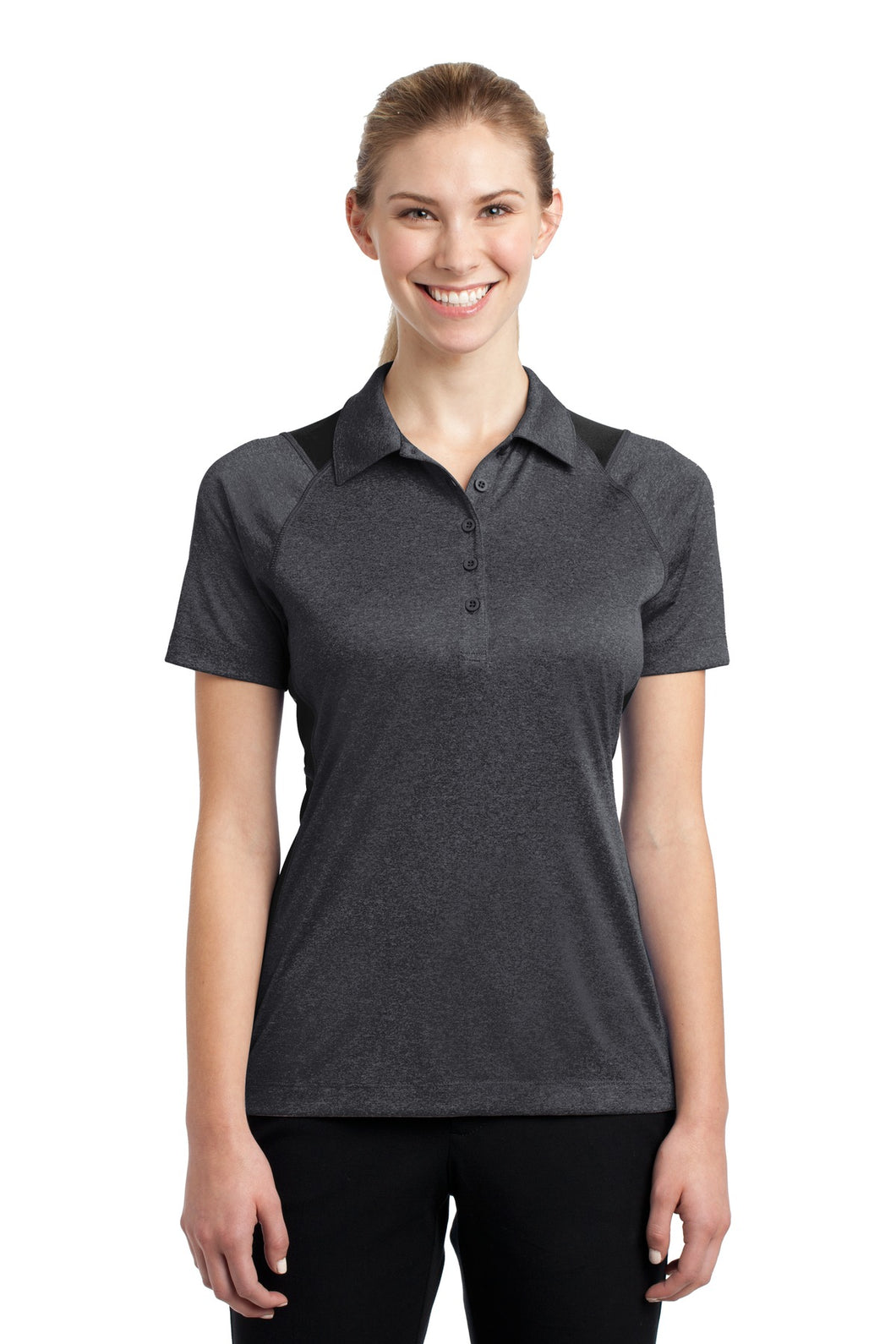 Sport-Tek ®  Women's Heather Colorblock Contender ™  Polo. LST665