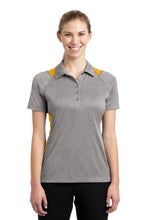 Load image into Gallery viewer, Sport-Tek ®  Women&#39;s Heather Colorblock Contender ™  Polo. LST665
