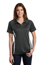 Load image into Gallery viewer, Sport-Tek ®  Women&#39;s PosiCharge ®  Micro-Mesh Colorblock Polo. LST685
