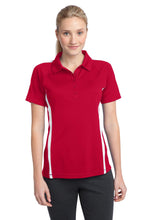 Load image into Gallery viewer, Sport-Tek ®  Women&#39;s PosiCharge ®  Micro-Mesh Colorblock Polo. LST685
