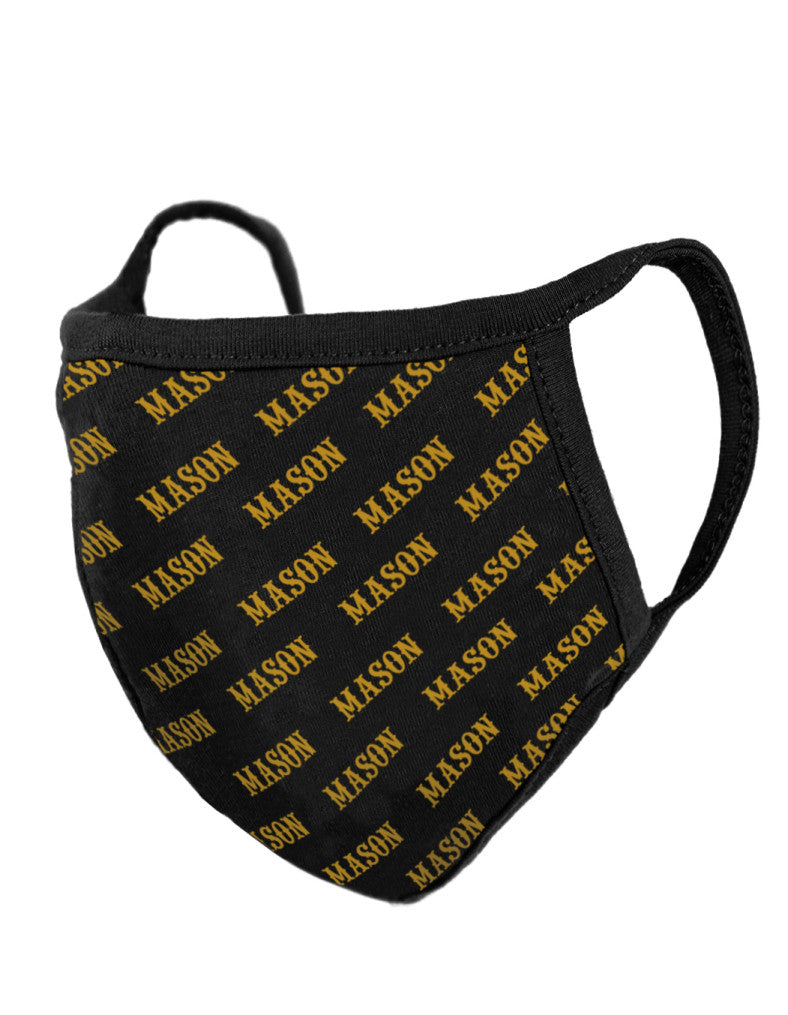 MASON PRINTED FACE MASK w/ FILTER POCKET