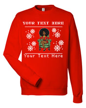 Load image into Gallery viewer, Mrs. Claus on Chair Christmas Ugly Sweater
