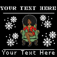 Load image into Gallery viewer, Mrs. Claus on Chair Christmas Ugly Sweater
