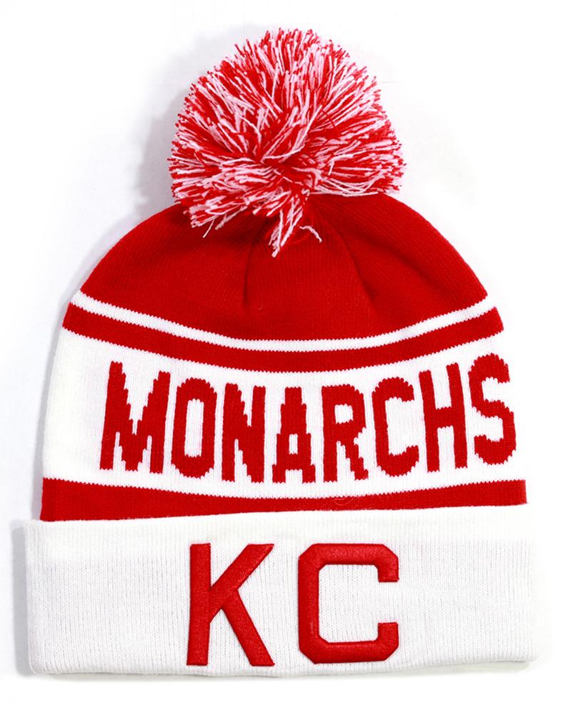 KANSAS CITY MONARCHS BEANIE_RED/WHT