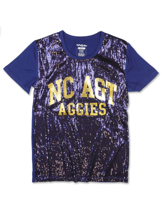 NORTH CAROLINA A&T SEQUIN TEE