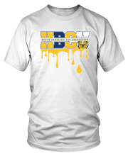 Load image into Gallery viewer, NCAT HBCU GOLD DRIP HOMECOMING T-SHIRT
