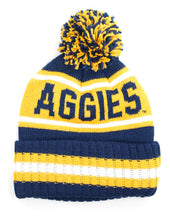 Load image into Gallery viewer, NORTH CAROLINA A&amp;T BLUE/GOLD BEANIE
