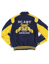 Load image into Gallery viewer, NORTH CAROLINA A&amp;T STATE RACING TWILL JACKET
