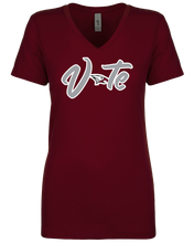 Load image into Gallery viewer, North Carolina Central University Vote T-Shirt (Ladies Cut)
