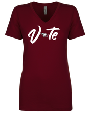 Load image into Gallery viewer, North Carolina Central University Vote T-Shirt (Ladies Cut)
