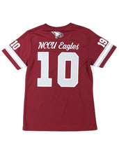 Load image into Gallery viewer, WOMEN'S NORTH CAROLINA CENTRAL FOOTBALL JERSEY TEE
