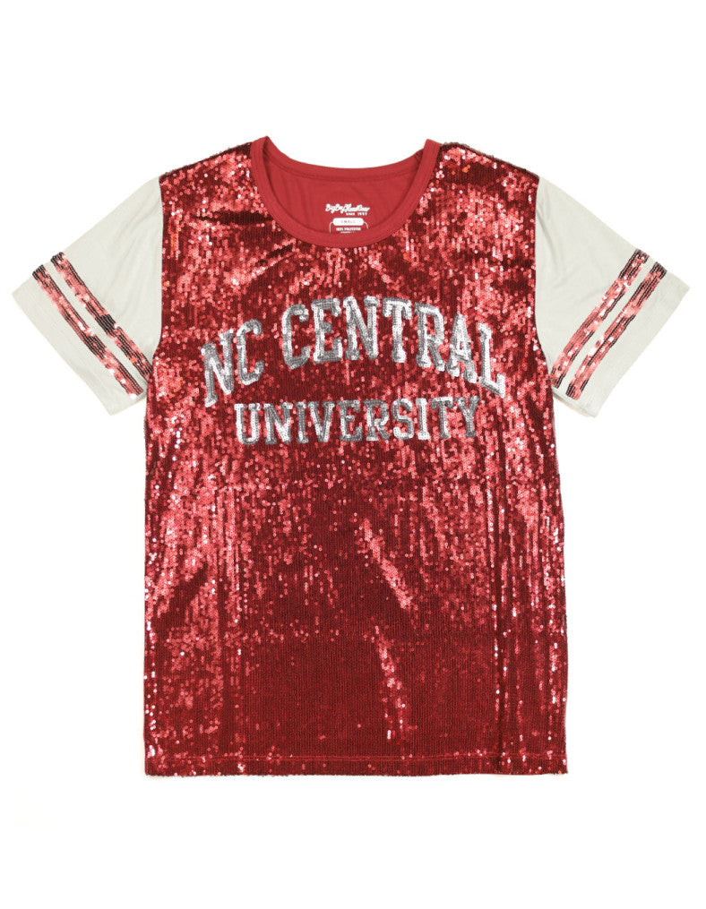 NORTH CAROLINA CENTRAL SEQUIN TEE