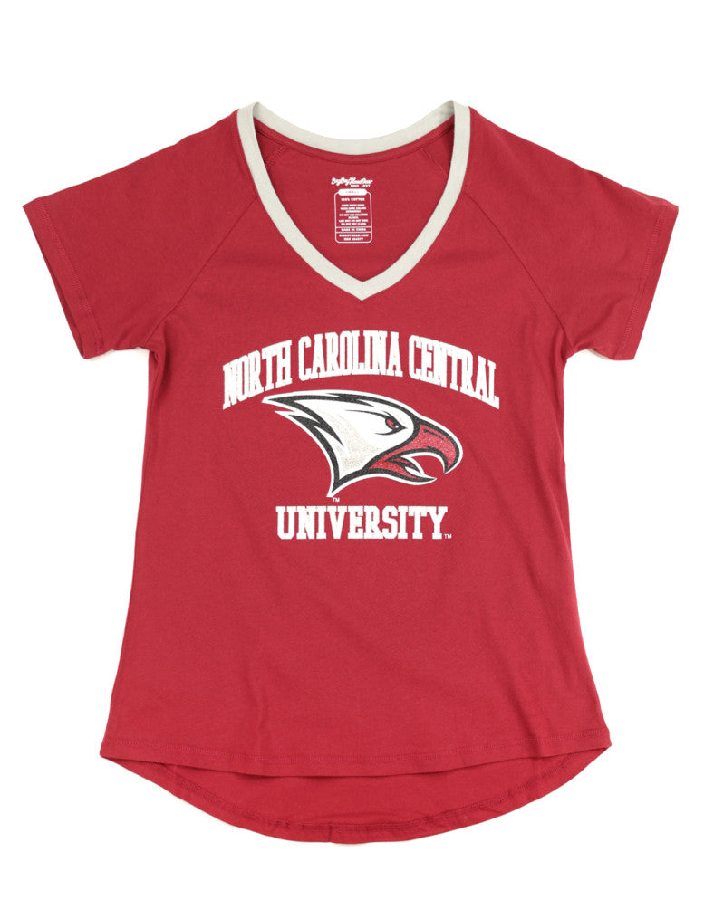 NORTH CAROLINA CENTRAL V-NECK TEE