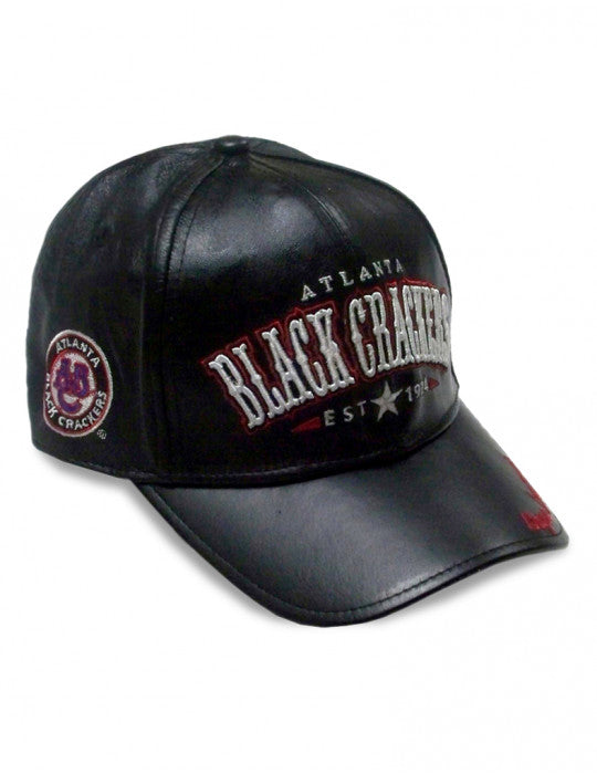 ATLANTA BLACK CRACKERS LEATHER CAP