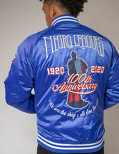 Load image into Gallery viewer, NLBM CENTENNIAL SATIN BASEBALL JACKET
