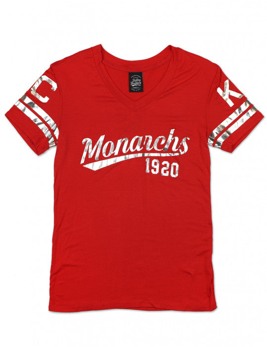 WOMEN'S KANSAS CITY MONARCHS FOIL TEE