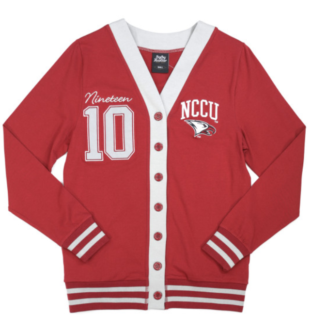 NORTH CAROLINA CENTRAL NINETEEN 10 CARDIGAN