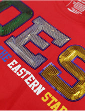 Load image into Gallery viewer, OES SEQUIN PATCH TEE_RED
