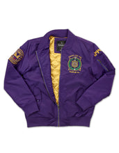 Load image into Gallery viewer, OMEGA PSI PHI BOMBER JACKET
