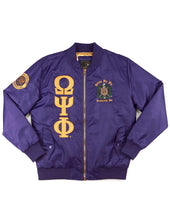 Load image into Gallery viewer, Omega Psi Phi BOMBER JACKET
