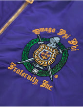 Load image into Gallery viewer, Omega Psi Phi BOMBER JACKET
