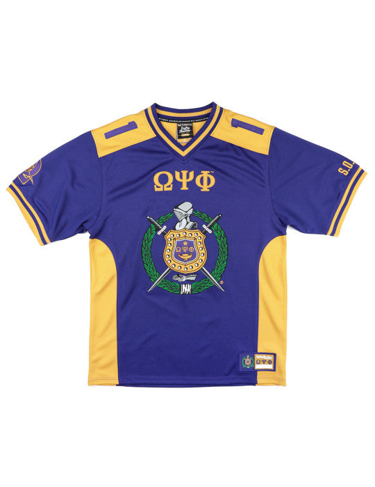 OPP FOOTBALL Purple Greek Letters JERSEY