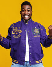 Load image into Gallery viewer, OMEGA PSI PHI RACING TWILL JACKET
