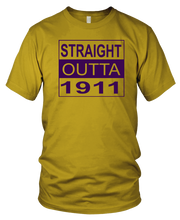 Load image into Gallery viewer, Straight Outta 1911 Omega Psi Phi T-Shirt
