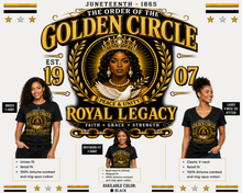 Load image into Gallery viewer, The Order Of The Golden Circle Juneteenth T-shirt 26
