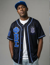 Load image into Gallery viewer, Phi Beta Sigma BASEBALL JERSEY_BLACK
