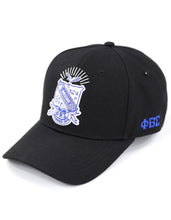 Load image into Gallery viewer, PHI BETA SIGMA CREST BALL CAP_BLACK
