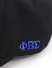 Load image into Gallery viewer, PHI BETA SIGMA CREST BALL CAP_BLACK
