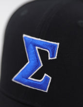 Load image into Gallery viewer, PHI BETA SIGMA LETTER BALL CAP_BLACK
