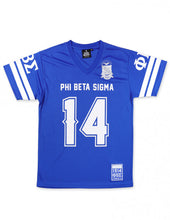 Load image into Gallery viewer, PBS FOOTBALL JERSEY TEE ROYAL BLUE
