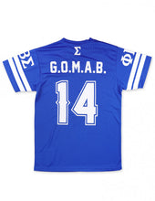 Load image into Gallery viewer, PBS FOOTBALL JERSEY TEE ROYAL BLUE
