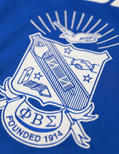 Load image into Gallery viewer, Phi Beta Sigma FOOTBALL Royal blue Greek Letters JERSEY
