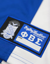 Load image into Gallery viewer, Phi Beta Sigma FOOTBALL Royal blue Greek Letters JERSEY
