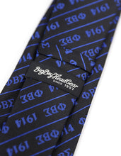 Cargar imagen en el visor de la galería, PHI BETA SIGMA LETTER TIE_BLACK
