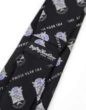 Load image into Gallery viewer, Phi Beta Sigma Black Neck Tie with White Shield
