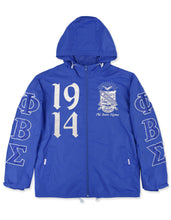 Load image into Gallery viewer, PHI BETA SIGMA WINDBREAKER JACKET_BLUE
