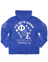 Load image into Gallery viewer, PHI BETA SIGMA WINDBREAKER JACKET_BLUE

