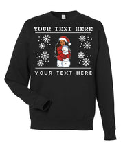 Load image into Gallery viewer, Rihanna and Snowman Christmas Ugly Sweater

