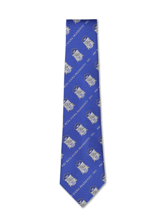 Phi Beta Sigma Royal Blue Neck Tie with White Shield