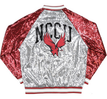 Cargar imagen en el visor de la galería, NORTH CAROLINA CENTRAL UNIVERSITY SEQUINS SATIN JACKET
