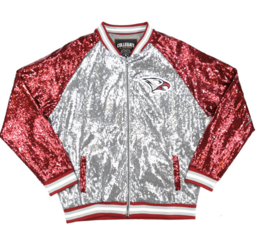 NORTH CAROLINA CENTRAL UNIVERSITY SEQUINS SATIN JACKET