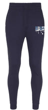 Load image into Gallery viewer, Saint Augustine&#39;s University HBCU Drip Joggers (Navy)

