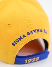 Cargar imagen en el visor de la galería, Sigma Gamm RHO LETTER BALL CAP_GOLD
